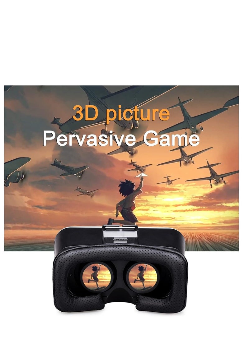 VR Digital Glasses Headset 3D Virtual Reality Headworn Game Glasses Giant Screen Cinema Effect Portable Head Sets VR Glasses with Remote Control for Children Family Friend Gifts - Image 4