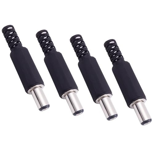 Fancasee 4-Pack Replacement 5.5mm x 2.5mm DC Power Male Plug Solder Type Power Supply Jack Connector Adapter for Power Cable Repair - Image 5