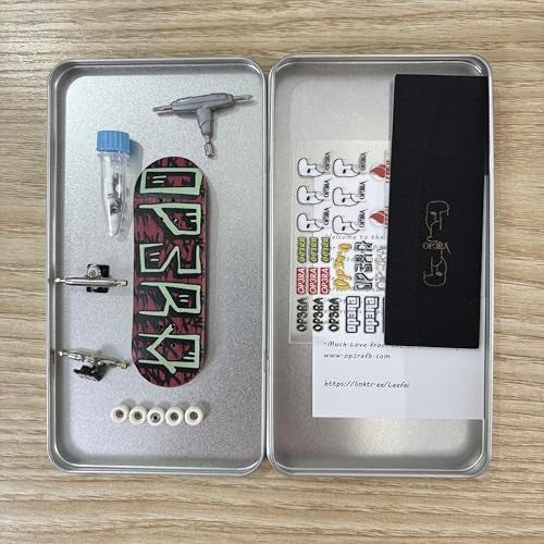 LEEFAI 29mm Pro Fingerboard Complete 29x96mm Wood DeckUV Printing Graphic Pro leefai40 Trucks Regular kingpins 5 Urethane Bearing WheelsOp3ra V3Handstyle - Image 5