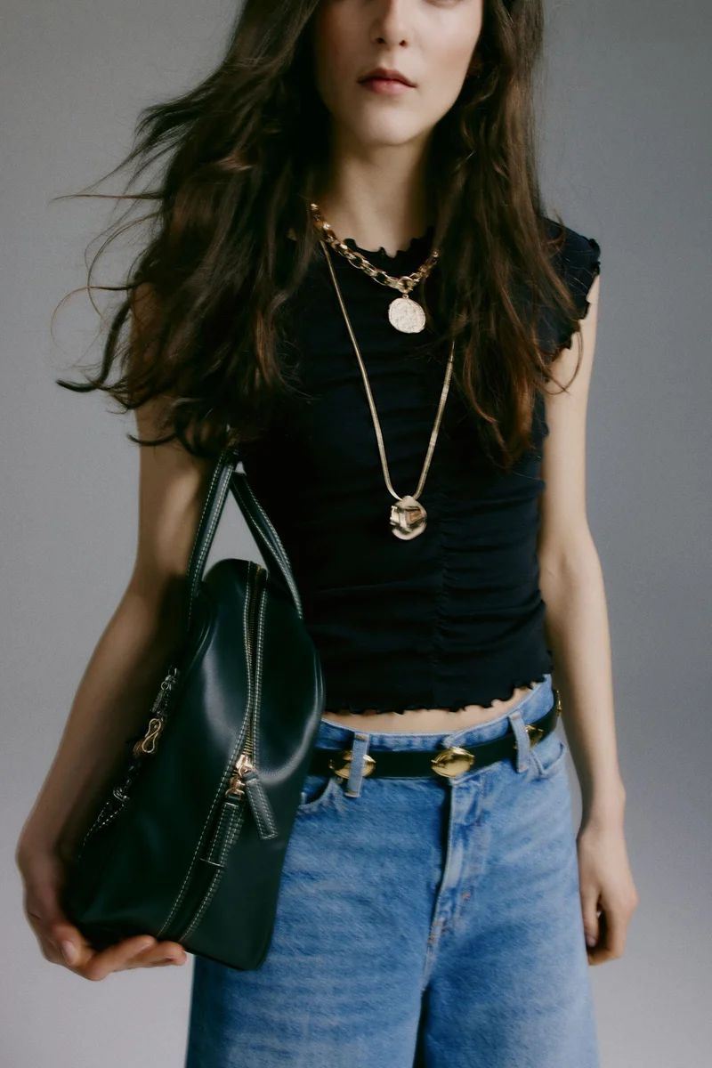 H&M Draped cotton top