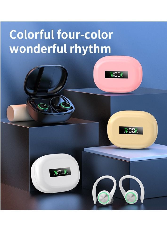 Goldfish - TWS Bluetooth 5.1 Wireless Over-Ear Headphones Digital Display Power Level Turn On Bluetooth Automatic Pairing Connection Without Waiting Ultra Low Latency Bluetooth Headphones/Black - Image 1