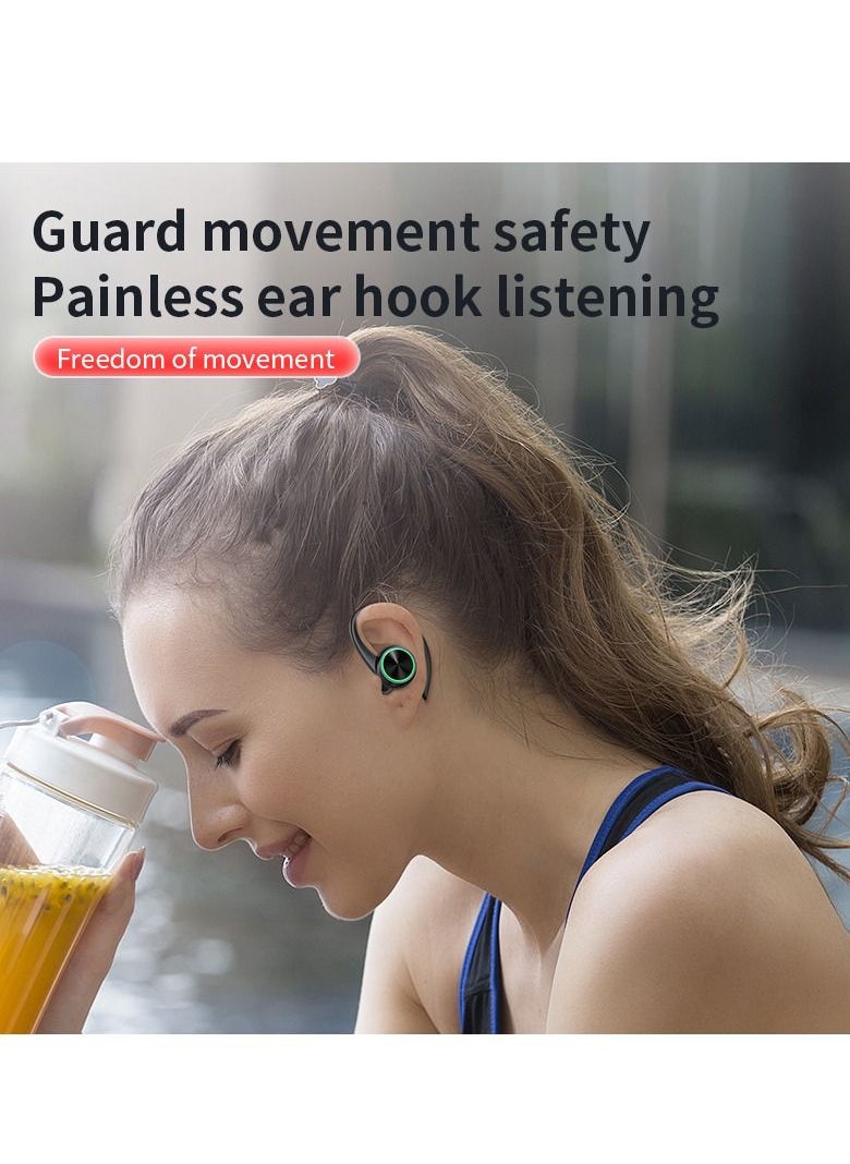 Goldfish - TWS Bluetooth 5.1 Wireless Over-Ear Headphones Digital Display Power Level Turn On Bluetooth Automatic Pairing Connection Without Waiting Ultra Low Latency Bluetooth Headphones/Black - Image 1