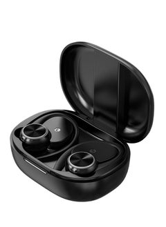 Goldfish TWS Bluetooth 5.1 Wireless Over-Ear Headphones Digital Display Power Level Turn On Bluetooth Automatic Pairing Connection Without Waiting Ultra Low Latency Bluetooth Headphones/Black  - Image 2