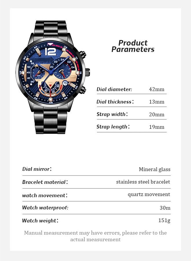 ديروس ساعة كوارتز للتسلية للرجال - Image 2