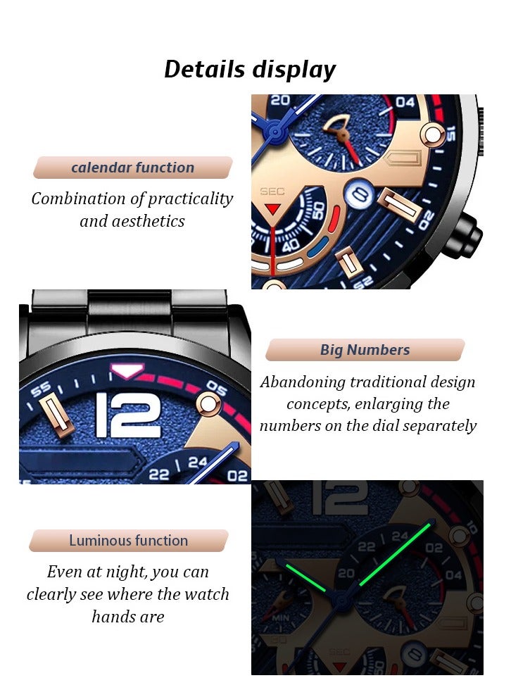 ديروس ساعة كوارتز للتسلية للرجال - Image 3