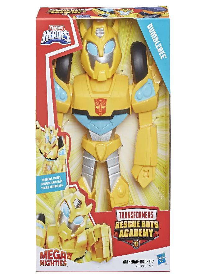 Playskool Heroes Transformers Rescue Bots Academy Mega Mighties Bumblebee Collectible 10" Robot Action Figure, Toys for Kids Ages 3 & Up - Image 5