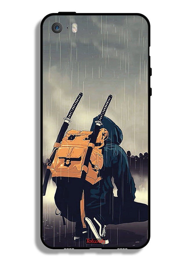 Tolwak - Apple iPhone 5/5s/SE Protective Case Sword Samurai Digital Art - Image 1