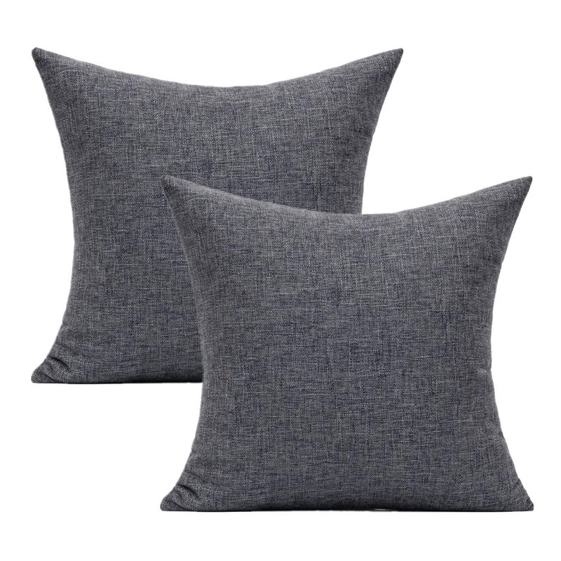 All Smiles Dark Gray Throw Pillow Covers for Outdoor Patio Porch Funiture Cushion Decorations Pillowcase for Sofa Bedroom Car 20x20 Inch Home Decor - Image 3