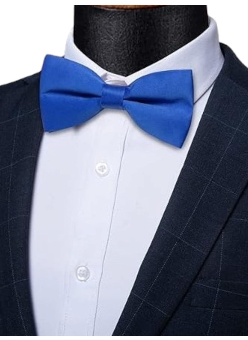 Trenderrs Men's Solid Color Satin Bow Tie  - Image 1