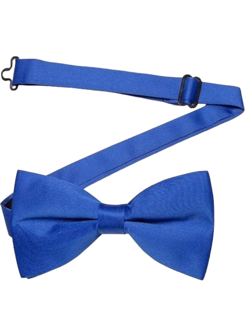 Trenderrs Men's Solid Color Satin Bow Tie  - Image 2