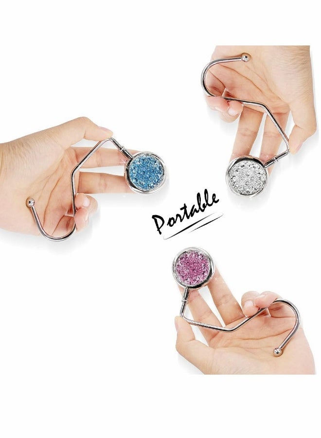 3Pack Handbag Purse Hanger Hooks for Table Portable - Image 3