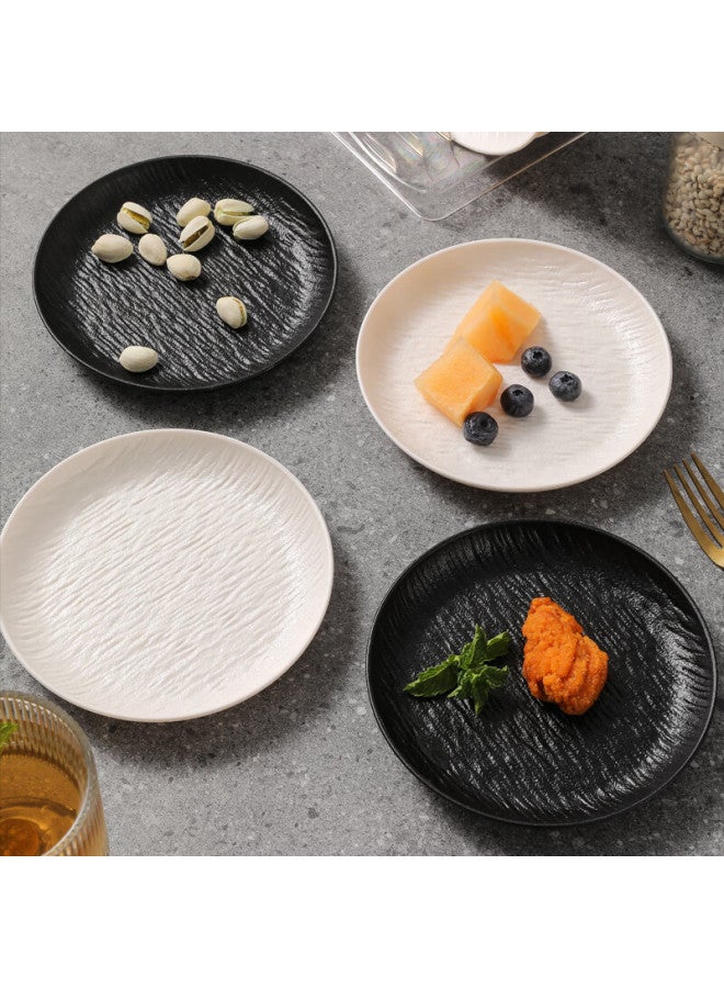 Treejack Rock Slab Pattern Bone-dish For Home Dining Table, Garbage Plate, Fruit And Snack Plate, High-end Bone-dish Round Plate - Image 4
