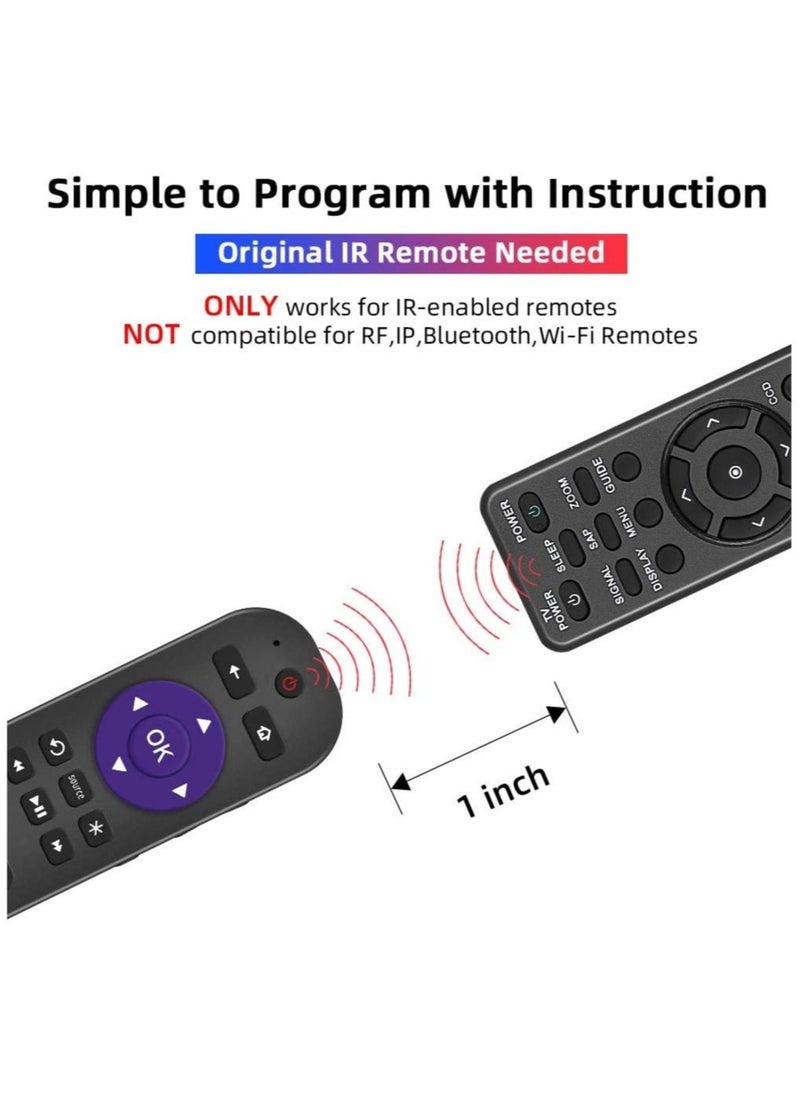 ELTRAZONE - Universal Remote Control Fits for Roku Player 1 2 3 4 Premiere/+ Express/+ Ultra with 9 More Learning Keys Programmed to Control TV - Image 1