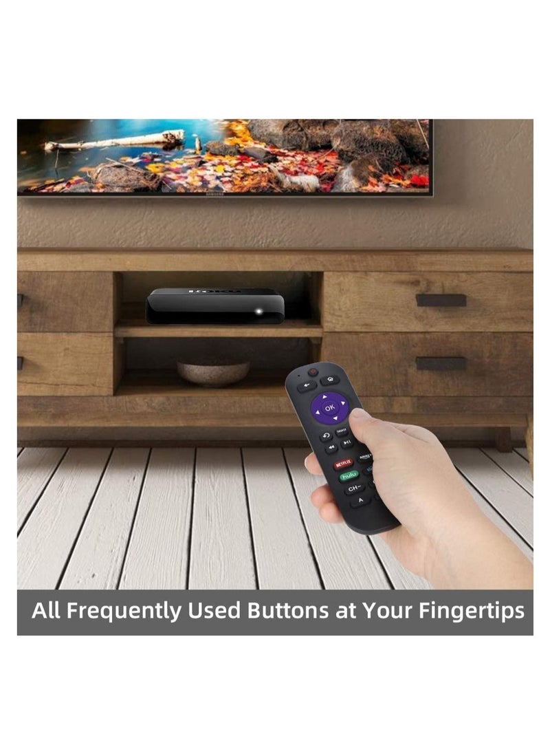ELTRAZONE - Universal Remote Control Fits for Roku Player 1 2 3 4 Premiere/+ Express/+ Ultra with 9 More Learning Keys Programmed to Control TV - Image 1