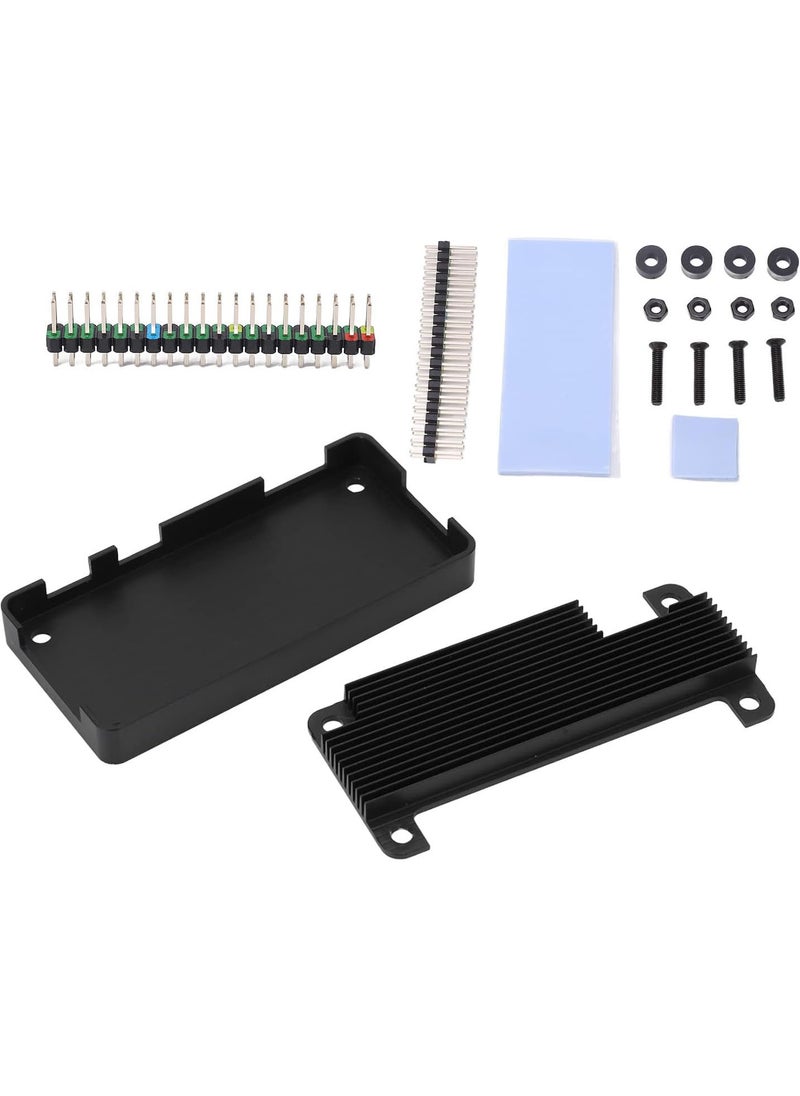 Aluminum Alloy Enclosure Passive Cooling Heatsink Case Pin Header Parts for Raspberry Pi Zero