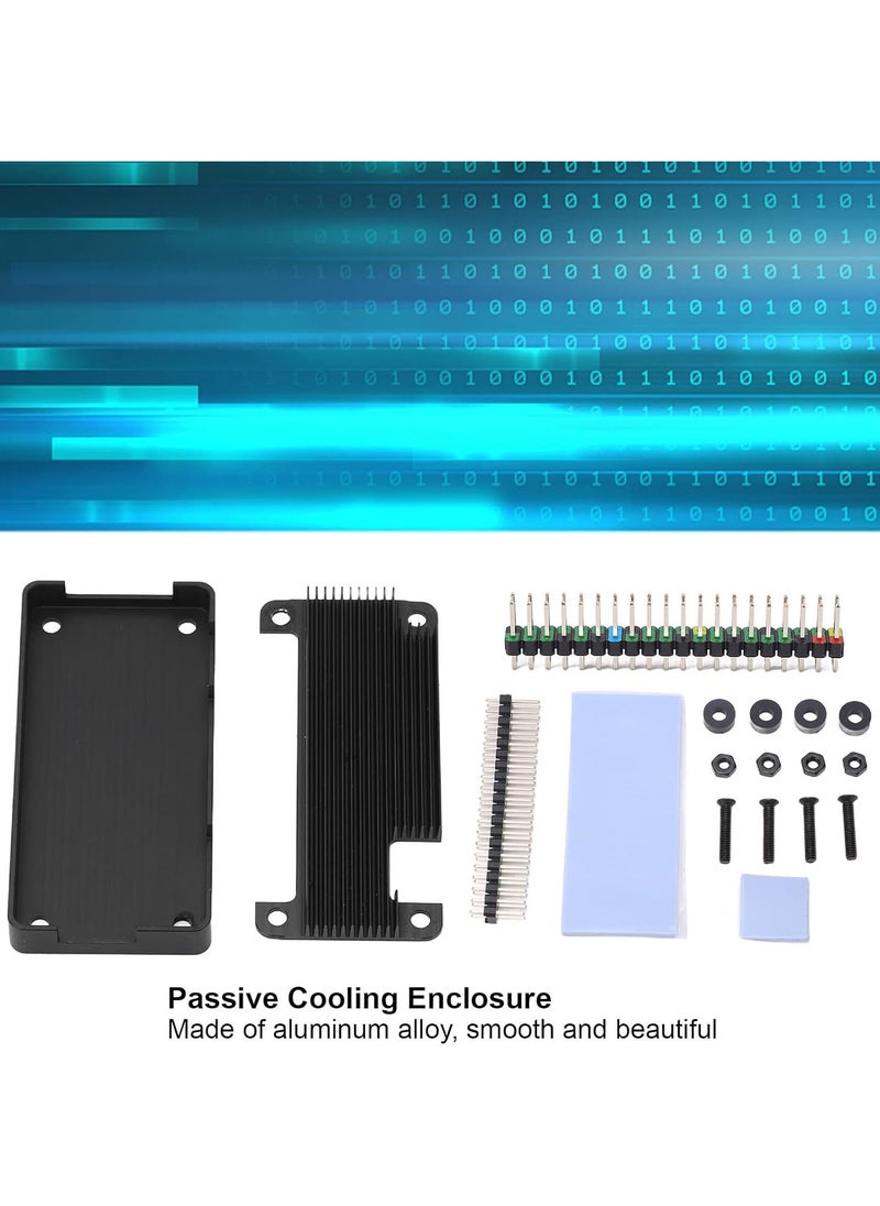 Aluminum Alloy Enclosure Passive Cooling Heatsink Case Pin Header Parts for Raspberry Pi Zero