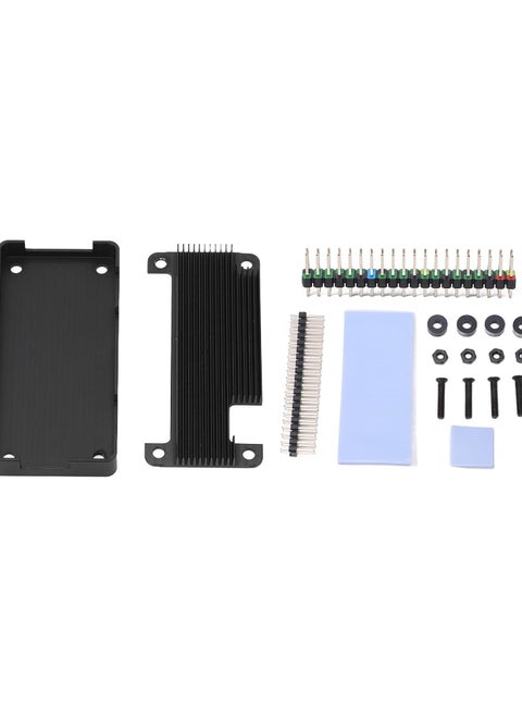 Aluminum Alloy Enclosure Passive Cooling Heatsink Case Pin Header Parts for Raspberry Pi Zero