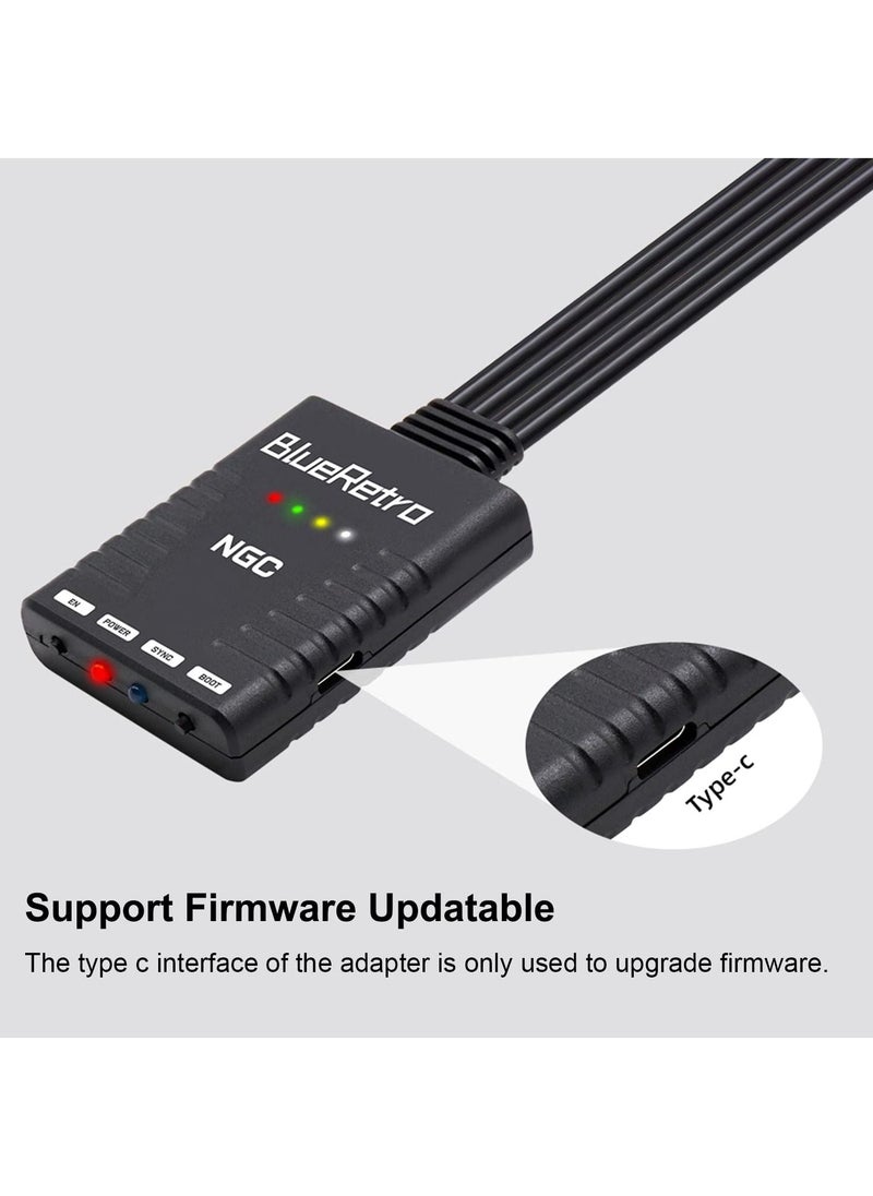 SYOSI - SYOSI Wireless Controller Adapter for Nintendo Gamecube Console, Compatible for PS3, PS4, PS5, Switch Pro, Joycon, Xbox One, Series X/S Bluetooth Controller to NGC System - Image 1