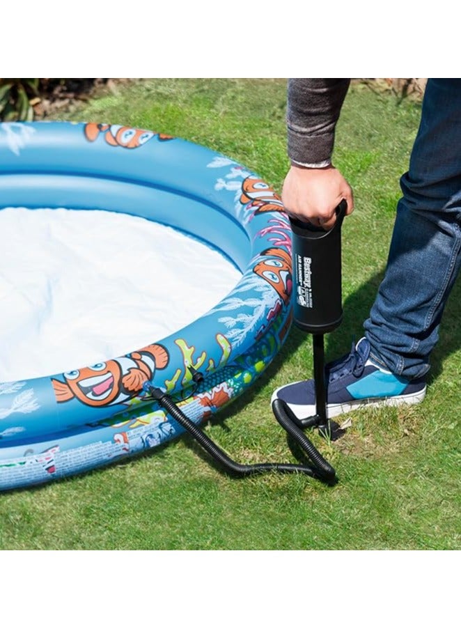 Bestway 12" Air Hammer Manual Pump with 3 Valve Adapters – High Flow Hand Pump for Boats, Airbeds, and Pools - Image 2