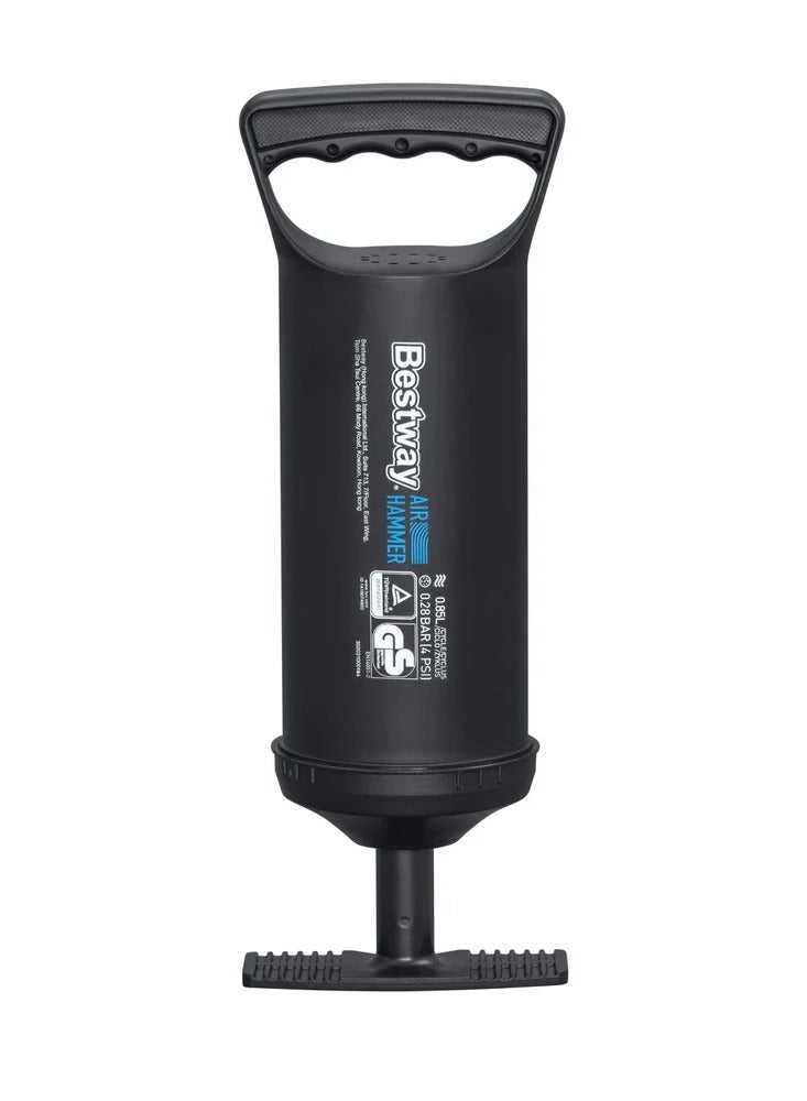 Bestway 12" Air Hammer Manual Pump with 3 Valve Adapters – High Flow Hand Pump for Boats, Airbeds, and Pools - Image 3