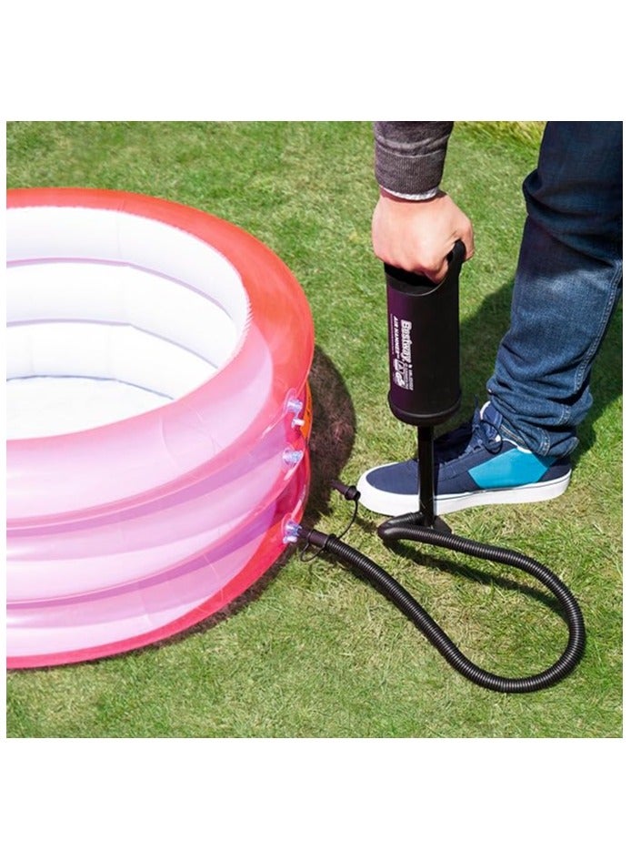 Bestway 12" Air Hammer Manual Pump with 3 Valve Adapters – High Flow Hand Pump for Boats, Airbeds, and Pools - Image 4