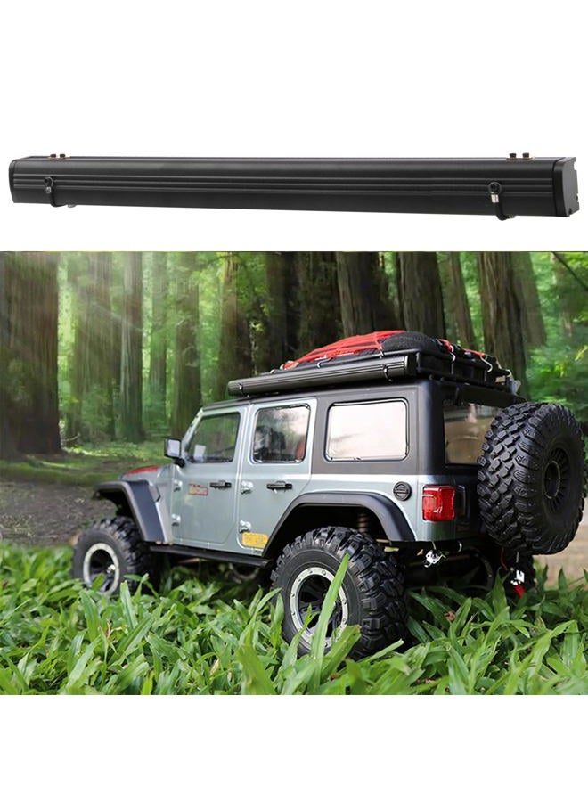 Vgoohobby 8.6" x8.6" RC Car Simulation Side Car Roof Top Tent Rain Canopy Sunshade Decoration Accessory Compatible with Traxxas TRX4 Axial SCX10 Tamiya Arrma D90 1/10 RC Crawler (Black) - Image 3