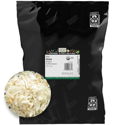 Frontier Co-op Frontier Organic Chopped Onion 1 Pound Dried  Chopped Sweet Organic White Onion Kosher Sustainably Grown - Image 1