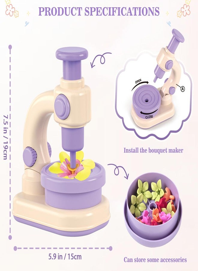 Sanant Fabric Flower Bouquets Toys, DIY Arts and Crafts Toys for Kids 4-8, Making Kit Build Own Bouquet, DIY Educational Activities Flower Making Kit Toys for Toddlers, Birthday Gifts for Girls - Image 4