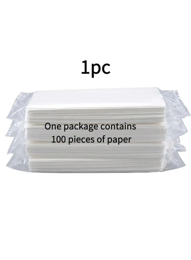 White Unbleached Soft Tissue Box Refill 1pc For Home Car And Travel - Image 4