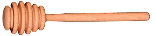 Creative Hobbies® 6 Inch Wood Honey Dipper Stick Server for Honey Jar Dispense Drizzle Honey New | Pack of 6 - Image 2