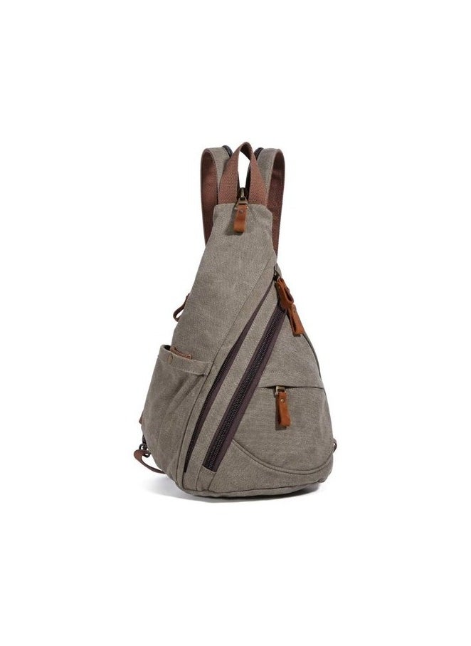 amazing.EGP Canvas Bag - Small Crossbody Backpack Shoulder Daypack Casual Daypack for Men and Women, Crossbody Bag Sling Backpack for Travel Hiking  - Image 1