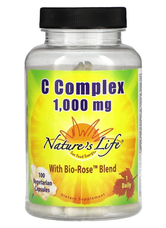 Nature's Life C Complex 1000 mg 100 Vegetarian Capsules 