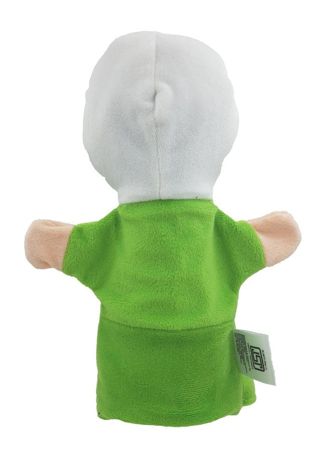 Elfactory Grand Mother (Peach) Family Hand Puppets for Kids - Educational Storytelling Interactive Plush Hand Puppet Set for Learning (10 inch) New Edition (Green Grandma) - Image 3