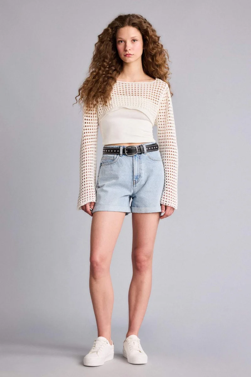DeFacto Regular Fit Boat Collar Knitwear Pullover