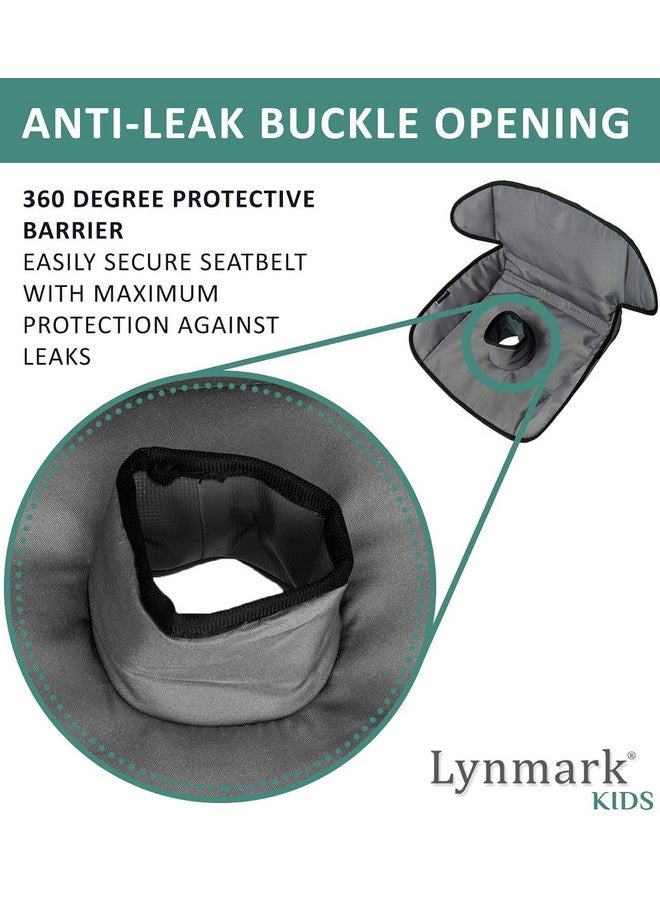 Lynmark Piddle Pad - Baby & Toddler Car Seat Protector for Potty Training, Cover from Spillages, Nappy Leaks & Toilet Training, Fits All Carseat & Buggy, Age:6m-4 Years Old, Keeps Seat Clean, Dry! Grey 2 Pack - Image 4