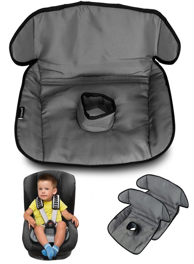 Lynmark Piddle Pad - Baby & Toddler Car Seat Protector for Potty Training, Cover from Spillages, Nappy Leaks & Toilet Training, Fits All Carseat & Buggy, Age:6m-4 Years Old, Keeps Seat Clean, Dry! Grey 2 Pack - Image 1