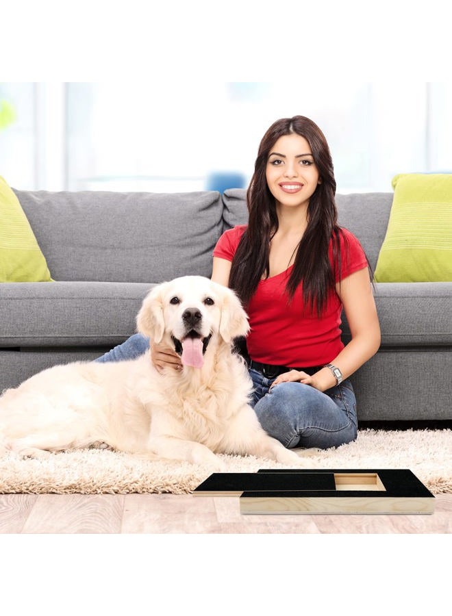 AIEX Dog Nail Scratch Board with Treat Box, Dog Scratch Pad for Nails Stress Free Puppy Nail Grinding Pad Dog Nail File Board Sandpaper Board Scratcher Alternative to Dog Nail Clippers and Grinders - Image 4