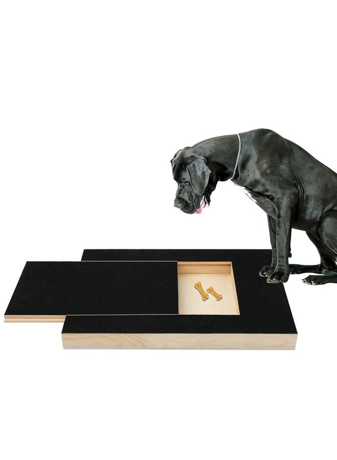 AIEX Dog Nail Scratch Board with Treat Box, Dog Scratch Pad for Nails Stress Free Puppy Nail Grinding Pad Dog Nail File Board Sandpaper Board Scratcher Alternative to Dog Nail Clippers and Grinders - Image 1