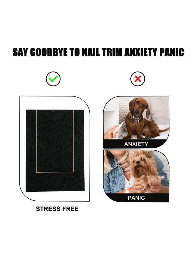 AIEX Dog Nail Scratch Board with Treat Box, Dog Scratch Pad for Nails Stress Free Puppy Nail Grinding Pad Dog Nail File Board Sandpaper Board Scratcher Alternative to Dog Nail Clippers and Grinders - Image 3