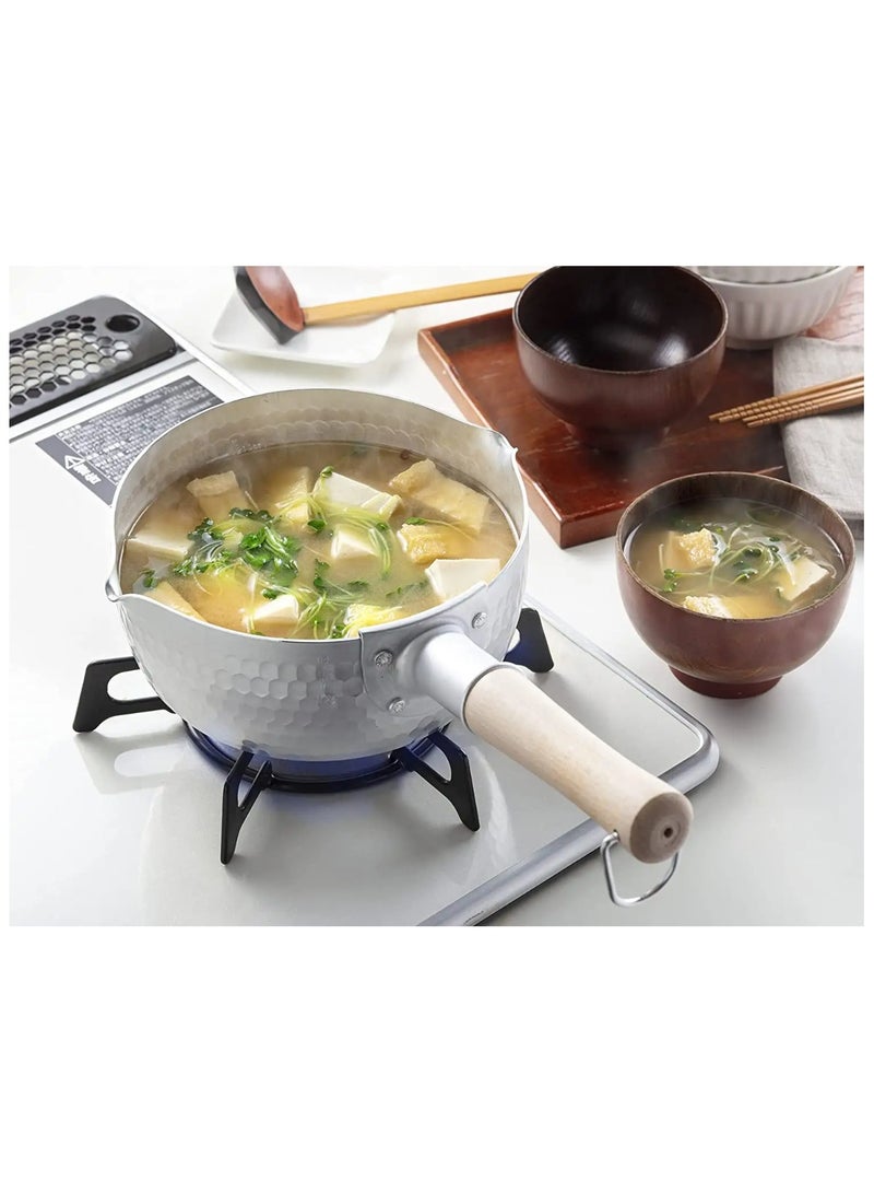 Aluminum Saucepan with Wooden Handle, Tea Pan, Rice Pan, Sauce Pan, Milk Pan, Coffee Pan (20cm)  - Image 4