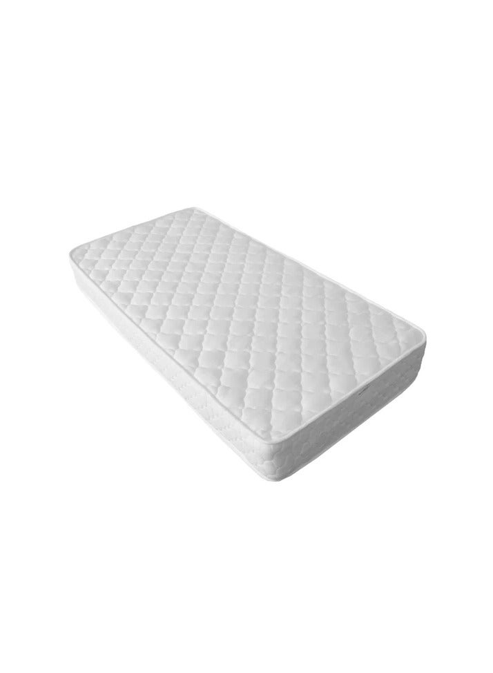 Comfy مرتبة كلاسيكية مبطنة باللون الأبيض من كومفي فلات أورثوميدكال مقاس 190 × 90 × 10 سم مع نسيج قطني محبوك - Image 1