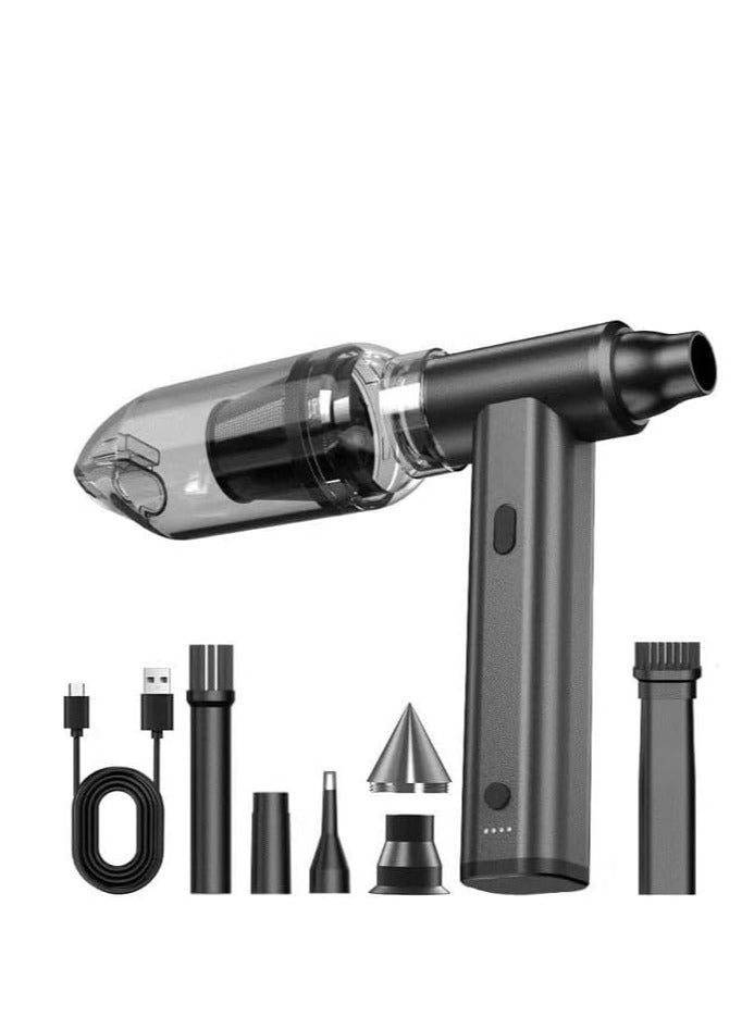 Fipka Electric Air Dust Remover, Adjustable 125000RPM Nozzle Blower,8000mah Rechargeable Turbo Jet Fan, Powerful Fan, Handheld Can Air Dust Remover for Car, Keyboard, Sofa - Image 1