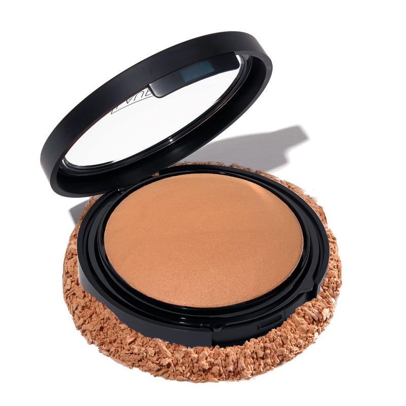 LAURA GELLER NEW YORK Baked Double Take Powder Foundation - Sand - Buildable Medium to Full Coverage - Matte Finish - Image 1