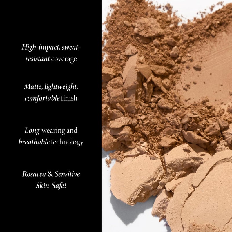 LAURA GELLER NEW YORK Baked Double Take Powder Foundation - Sand - Buildable Medium to Full Coverage - Matte Finish - Image 3