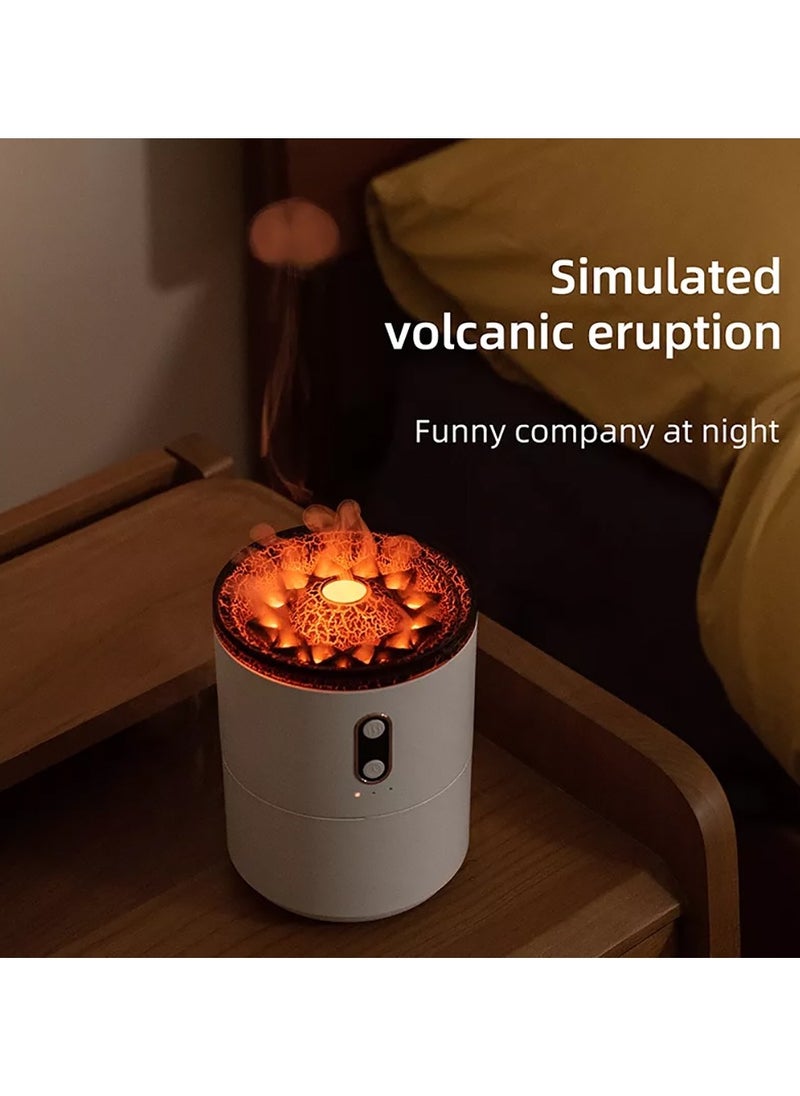 Bakhoan Portable Humidifier Volcano Jellyfish Design Pink Aromatic Air Purifier 430 ML Fine Mist with Timer for Home Fragrance  - Image 3