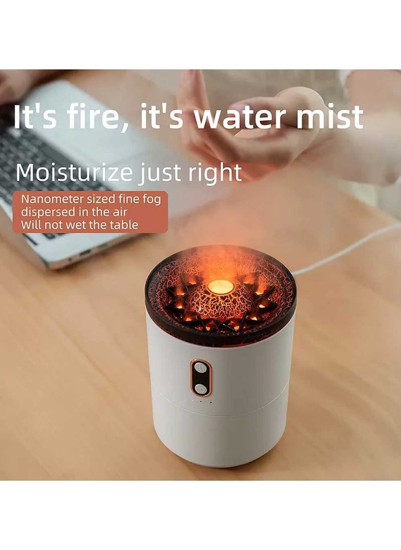 Bakhoan Portable Humidifier Volcano Jellyfish Design Pink Aromatic Air Purifier 430 ML Fine Mist with Timer for Home Fragrance  - Image 4