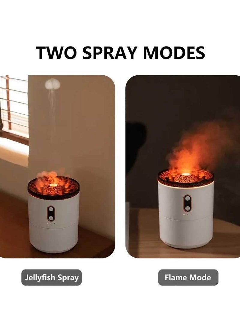 Bakhoan Portable Humidifier Volcano Jellyfish Design Pink Aromatic Air Purifier 430 ML Fine Mist with Timer for Home Fragrance  - Image 5