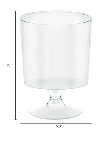Amscan Elegant Mini Clear Pedestal Cups - 5 oz. (Pack of 10) - Ideal for Special Occasions and Entertaining - Image 4