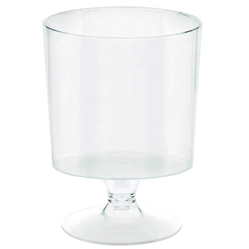 Amscan Elegant Mini Clear Pedestal Cups - 5 oz. (Pack of 10) - Ideal for Special Occasions and Entertaining - Image 1
