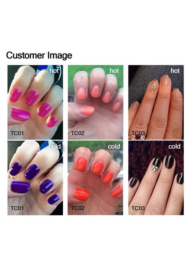 AIMEILI AIMEILI Temperature Color Mood Changing Soak Off Hema Free Chameleon Gel Nail Polish Set Of 6pcs X 10ml- Kit Set 13  - Image 3